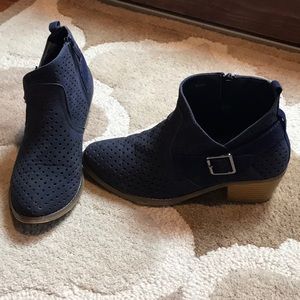 Navy Blue Jules Booties
